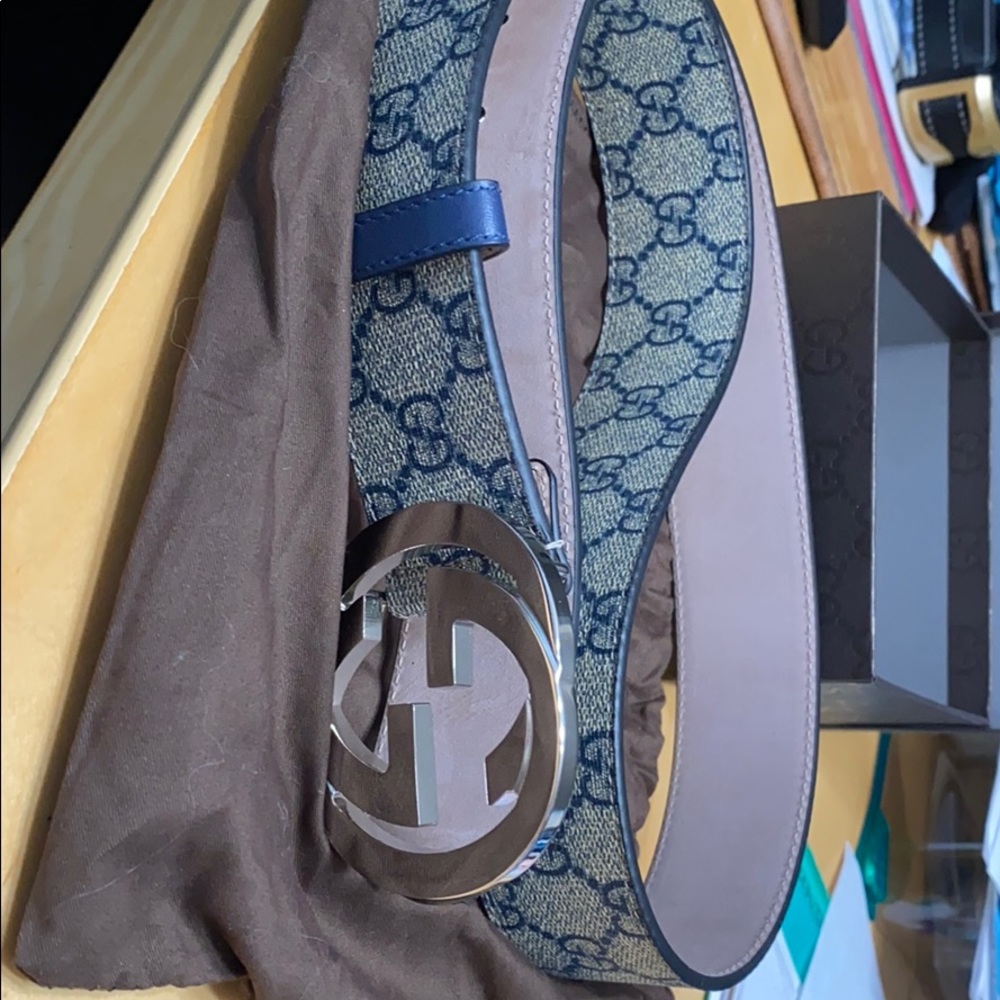 Gucci GG Supreme belt with G buckle - Picture 3 of 4